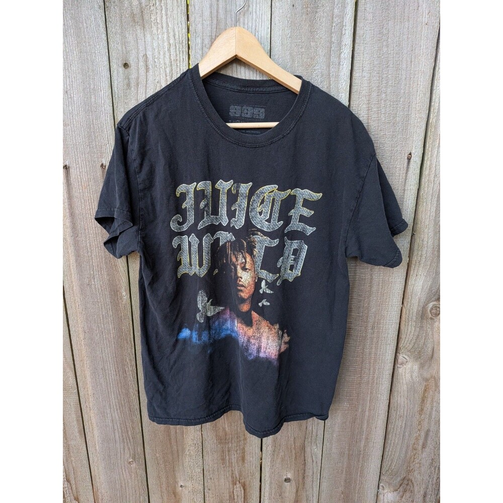 Juice Wrld T Shirt 999 Legends Never Die Heaven Rap Tee Hip Hop Death Race Large